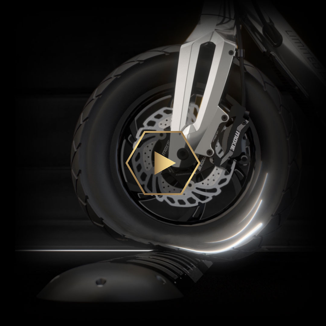 Bigger and wider 12” x 3″ inflatable pneumatic wheels